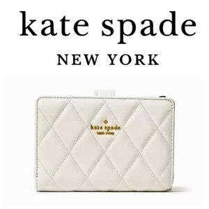 KATE SPADE Carey Medium Bifold Wallet in Meringue